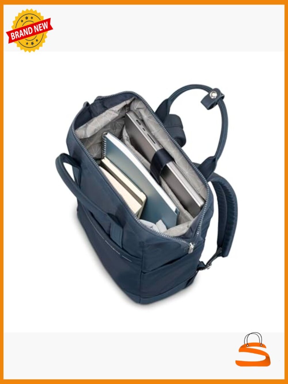 Convertible Backpack Doctor-Bag Style Laptop Bag Travel - Picture 2 of 7